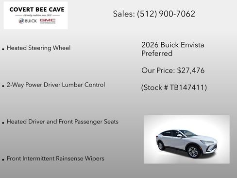 New 2026 Buick Envista Preferred w/ Convenience I Package image 24