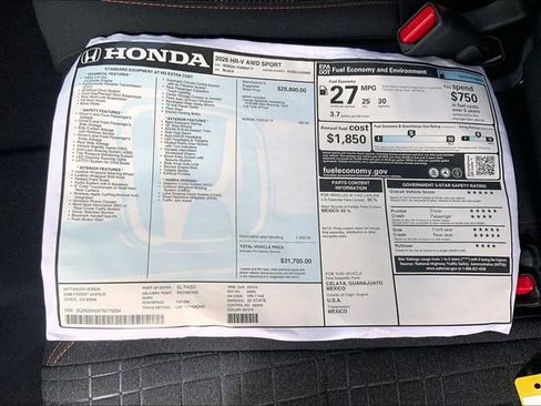 New 2026 Honda HR-V Sport image 14