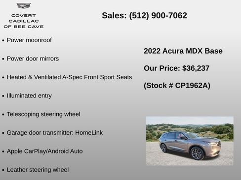 Used 2022 Acura MDX A-Spec AWD/4WD image 12
