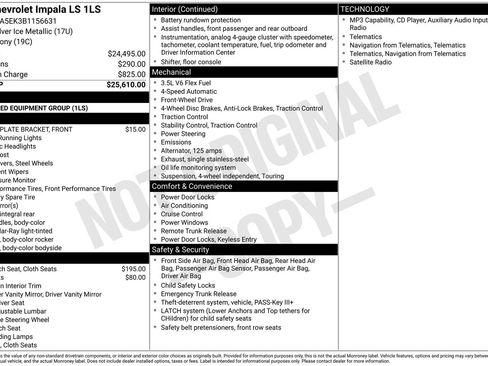 Used 2011 Chevrolet Impala LS image 7