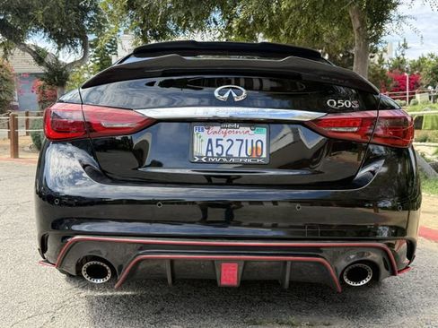 Used 2018 INFINITI Q50 Red Sport 400 w/ Sensory Package (Sport) RWD image 4
