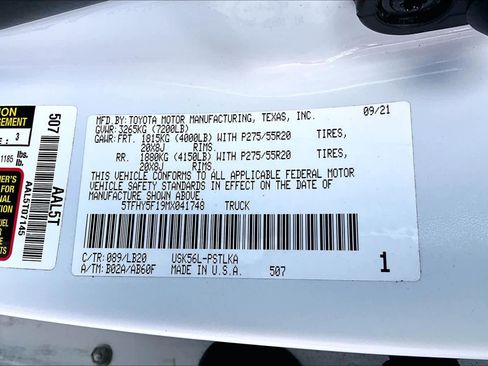 Certified 2021 Toyota Tundra Limited w/ Limited Premium Package AWD/4WD image 34