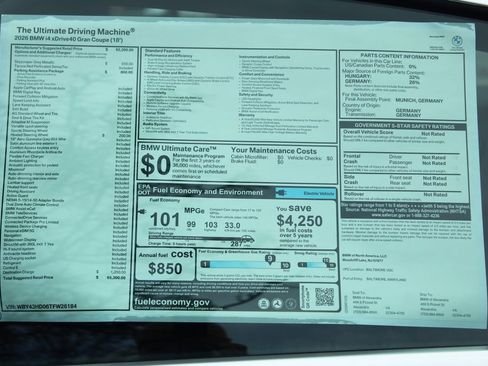 New 2026 BMW i4 xDrive40i w/ Parking Assistance Package AWD/4WD image 2