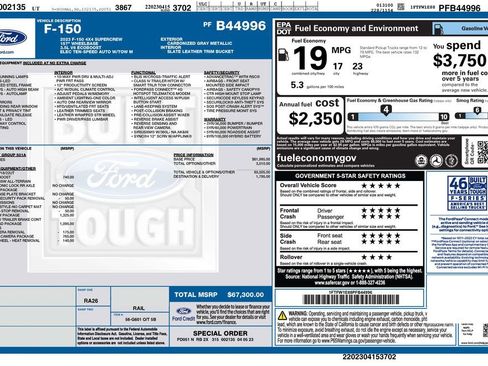Used 2023 Ford F150 Lariat w/ Trailer Tow Package AWD/4WD image 4
