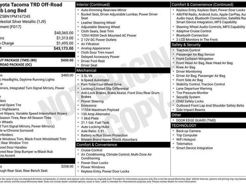 Used 2023 Toyota Tacoma TRD Off-Road w/ Black Out Package (TMS) AWD/4WD image 13