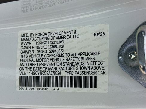 New 2025 Honda Accord LX image 35