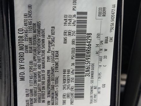 Used 2017 Lincoln MKZ Reserve w/ Climate Package image 33