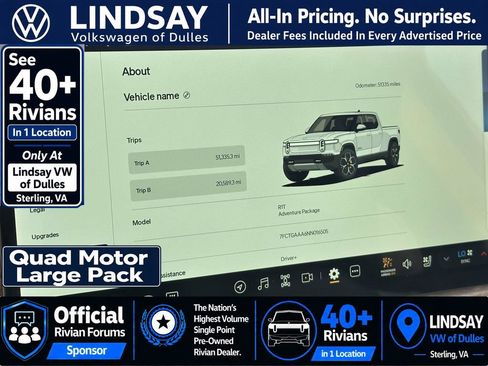 Used 2022 Rivian R1T Adventure AWD/4WD image 25
