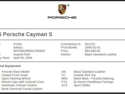 Used 2006 Porsche Cayman S