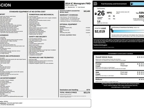 Used 2014 Scion tC 10 Series image 41