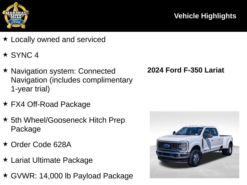 Used 2024 Ford F350 Lariat w/ Lariat Ultimate Package AWD/4WD image 2
