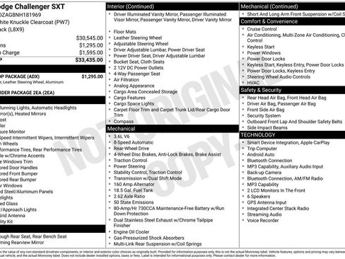 Used 2022 Dodge Challenger SXT w/ Blacktop Package RWD image 41