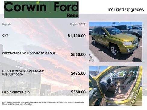 Used 2012 Jeep Compass Sport AWD/4WD image 8