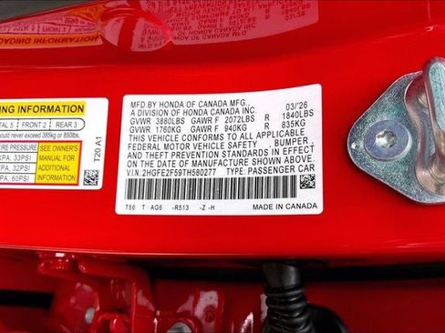 New 2026 Honda Civic Sport image 17