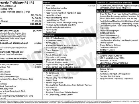 Used 2026 Chevrolet TrailBlazer RS w/ Convenience Package AWD/4WD image 31