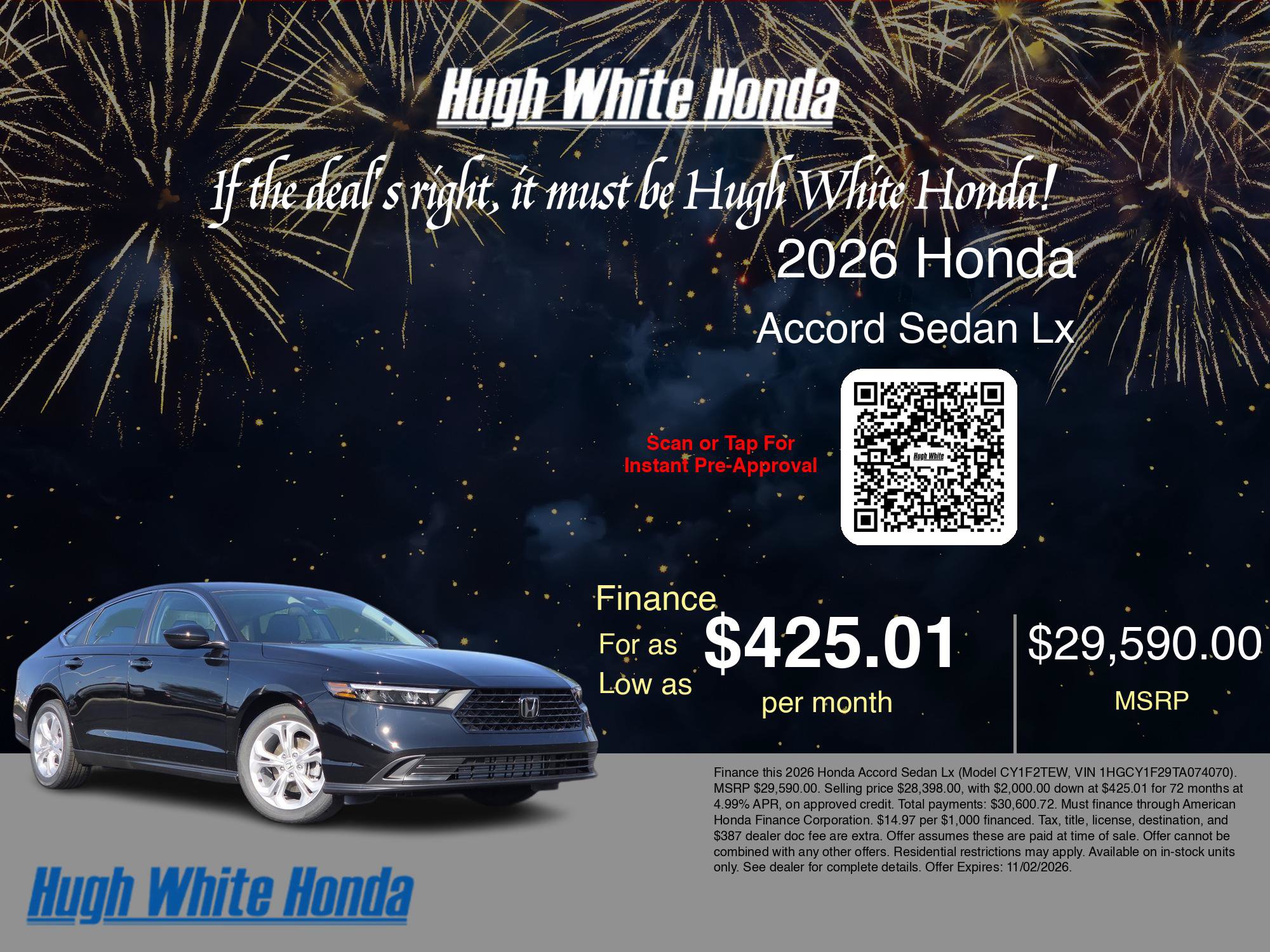 New 2026 Honda Accord LX image 9