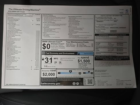 New 2026 BMW 430i Coupe w/ M Sport Package RWD image 18