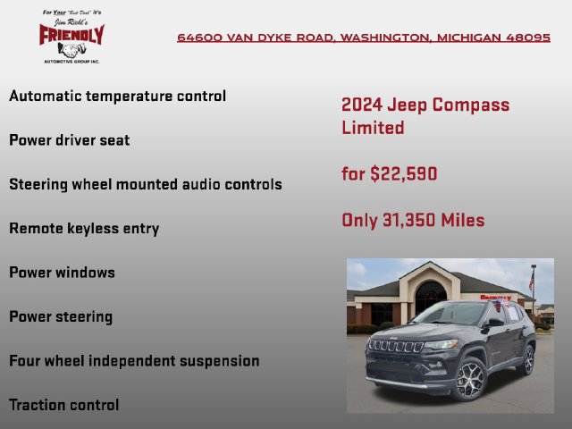 Used 2024 Jeep Compass Limited AWD/4WD image 10