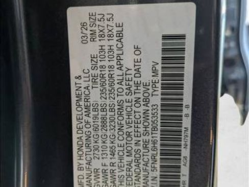 New 2026 Honda Odyssey EX-L image 17