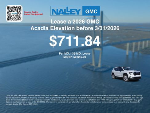 New 2026 GMC Acadia Elevation w/ Elevation Premium Package image 3