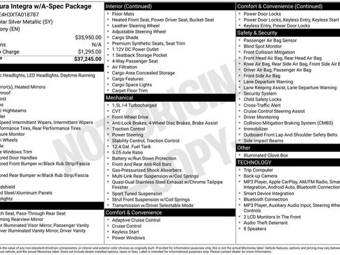 Used 2026 Acura Integra A-Spec FWD image 26