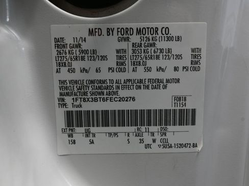 Used 2015 Ford F350 Lariat w/ Camper Package image 49