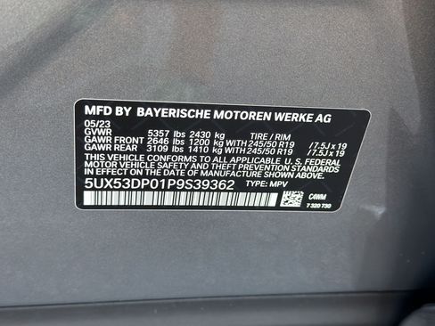 Certified 2023 BMW X3 xDrive30i w/ Parking Assistance Package AWD/4WD image 23