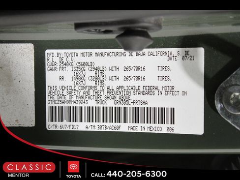 Certified 2021 Toyota Tacoma TRD Off-Road w/ Technology Package image 20