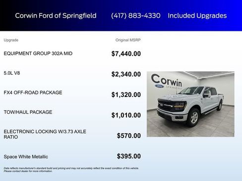 New 2025 Ford F150 XLT w/ Equipment Group 302A MID image 5