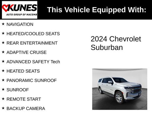 Used 2024 Chevrolet Suburban High Country w/ Max Trailering Package AWD/4WD image 3
