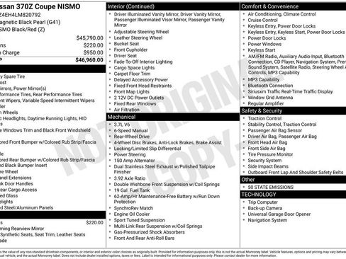 Used 2020 Nissan 370Z NISMO image 2