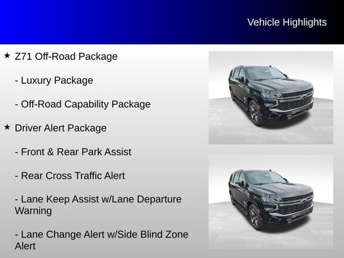 Used 2021 Chevrolet Tahoe Z71 w/ Z71 Off-Road Package AWD/4WD image 21