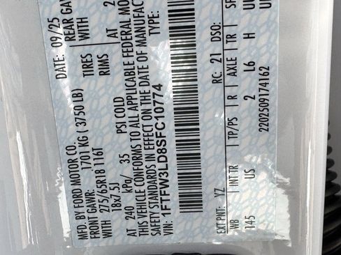 New 2025 Ford F150 XLT w/ Equipment Group 302A MID image 45