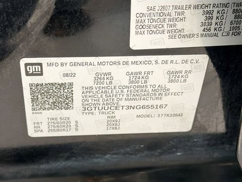 Used 2022 GMC Sierra 1500 Elevation w/ X31 Off-Road Package image 27