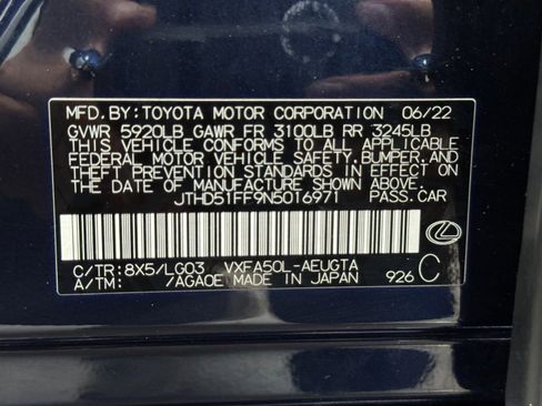 Used 2022 Lexus LS 500 image 48