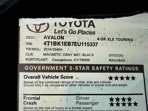 Used 2014 Toyota Avalon Limited image 77