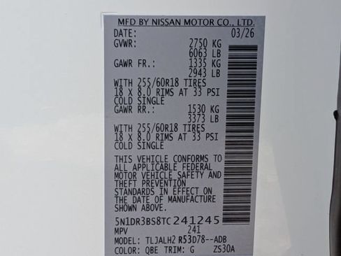 Used 2026 Nissan Pathfinder SV w/ SV Premium Package FWD image 33