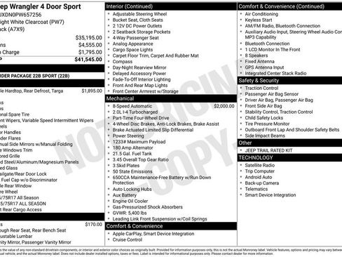 Used 2023 Jeep Wrangler Unlimited Sport AWD/4WD image 6