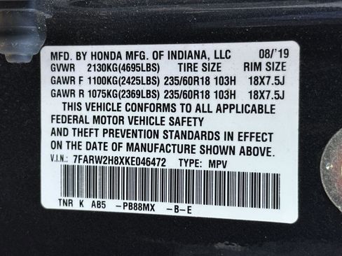 Used 2019 Honda CR-V EX-L image 15