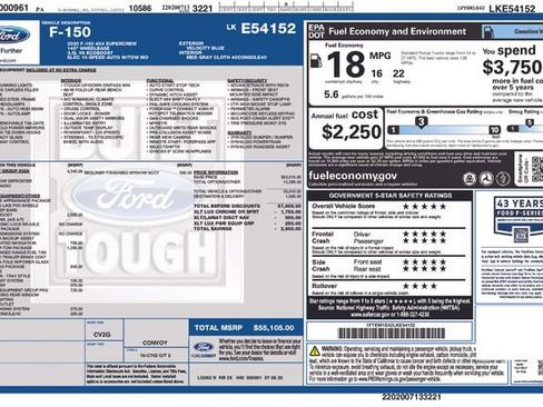 Used 2020 Ford F150 XLT w/ Equipment Group 302A Luxury image 26