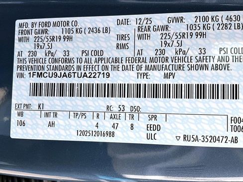 New 2026 Ford Escape Platinum w/ Premium Technology Package image 11