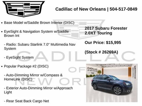 Used 2017 Subaru Forester 2.0XT Touring w/ Popular Package #2 AWD/4WD image 7