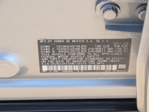 Certified 2025 Honda HR-V EX-L image 36