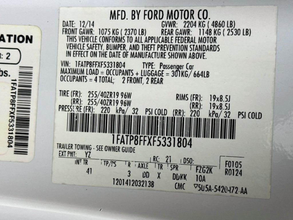 Used 2015 Ford Mustang GT Premium w/ Equipment Group 401A RWD image 38