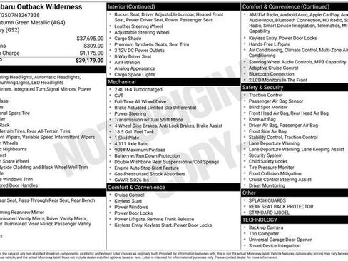 Used 2022 Subaru Outback Wilderness AWD/4WD image 2