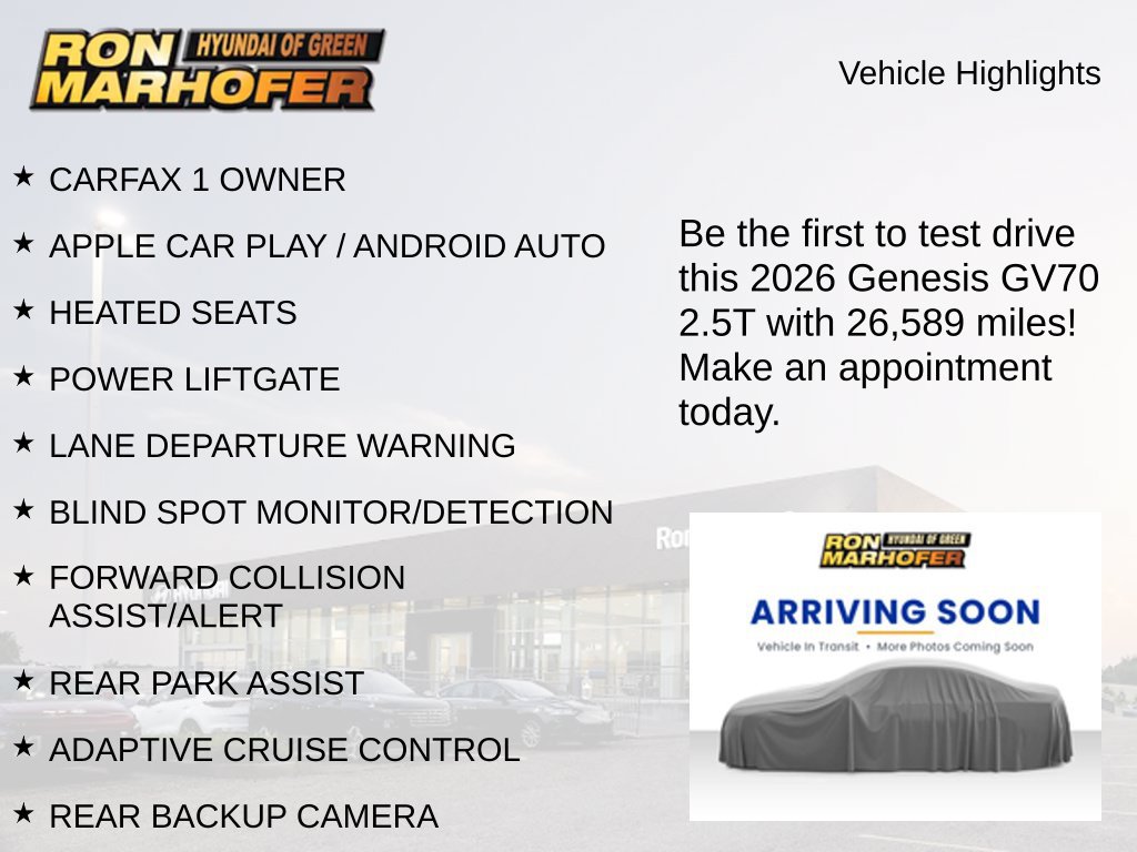 Used 2026 Genesis GV70 2.5T AWD/4WD image 2