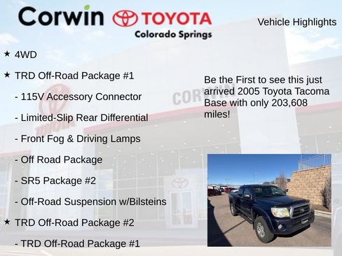 Used 2005 Toyota Tacoma 4x4 Access Cab image 4