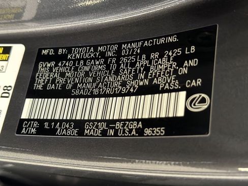 Certified 2024 Lexus ES 350 w/ Premium Package FWD image 28