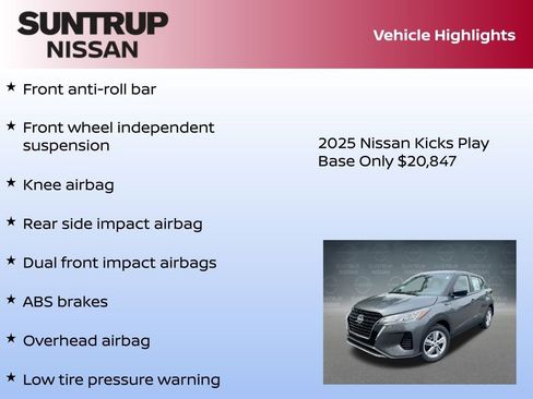 New 2025 Nissan Kicks Play S image 16