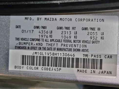 Used 2017 MAZDA MAZDA6 Touring FWD image 54
